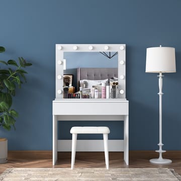 Matlerd Sminkbord 90x76,8x45 cm - Vit - Möbler - Bord