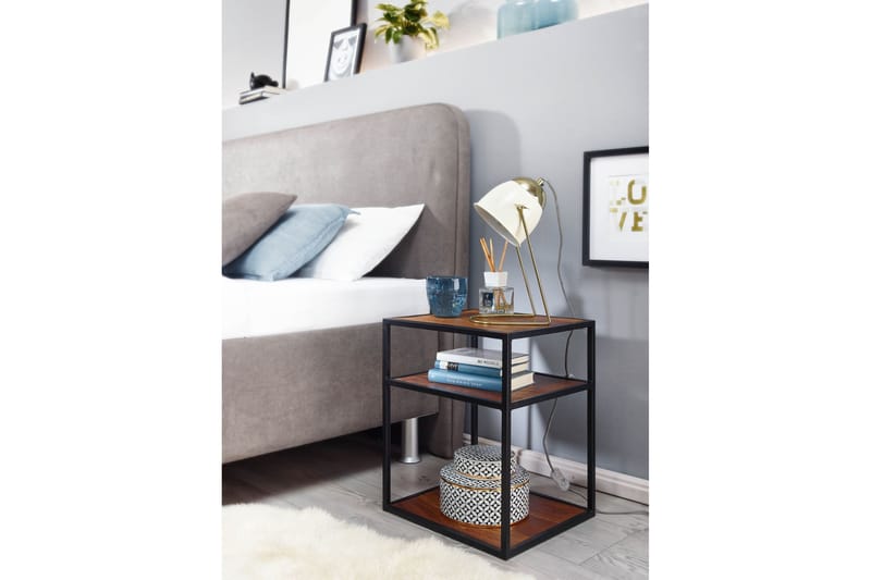 MAZI Sängbord 35 cm Rektangulär Brun - Möbler - Bord
