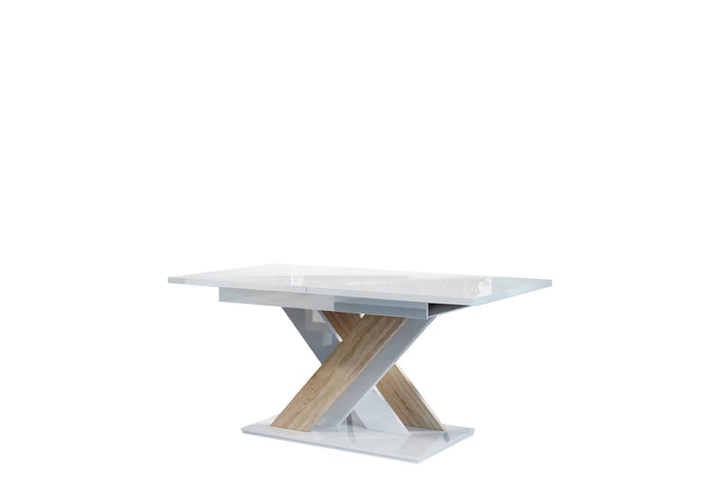 MAZUR Matbord Vit högglans|Trä - Bord - Matbord & köksbord