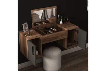 Mercan Sminkbord 100 cm - Ljusbrun/Antracit - Möbler - Bord