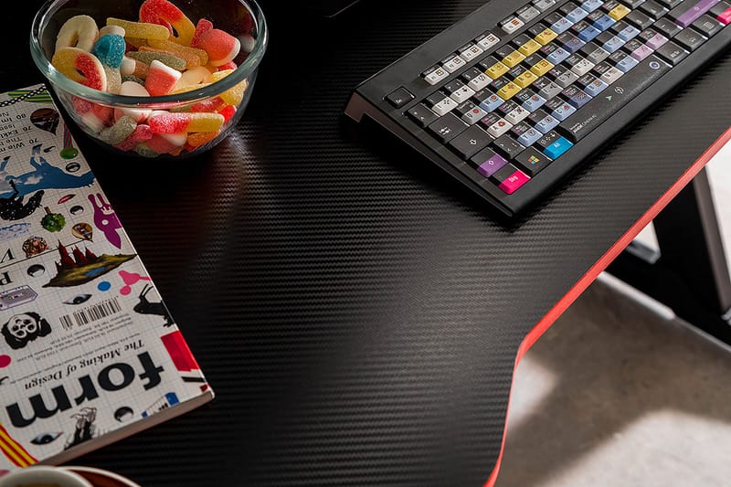 MIDPINES Gamingbord 120 cm Röd/Svart - Gamingbord & datorbord - Bord