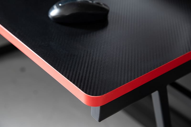 MIDPINES Gamingbord 120 cm Svart/Röd - Gamingbord & datorbord - Bord