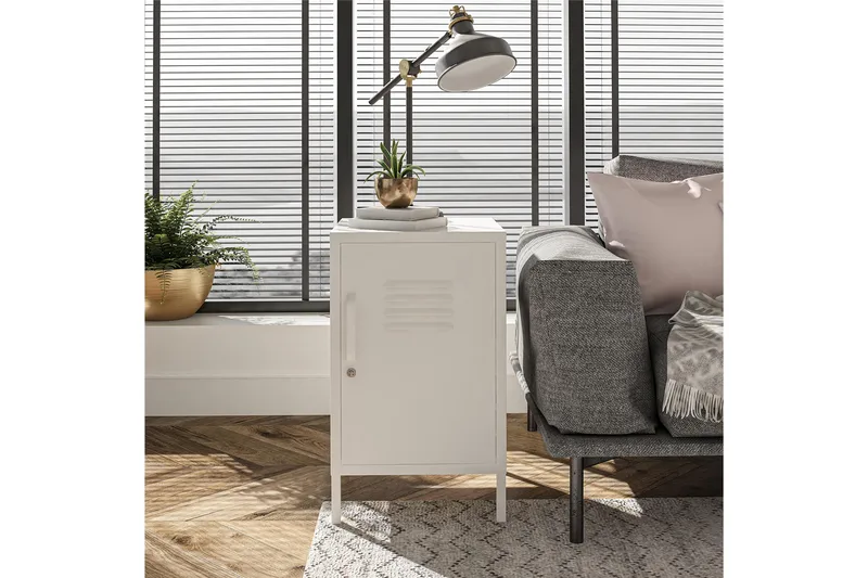 Mission District Sidobord 38x40 cm Vit, Dorel Home