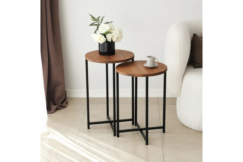 Mogue Soffbord 35x35x35 cm Runt - Ek - Möbler - Bord