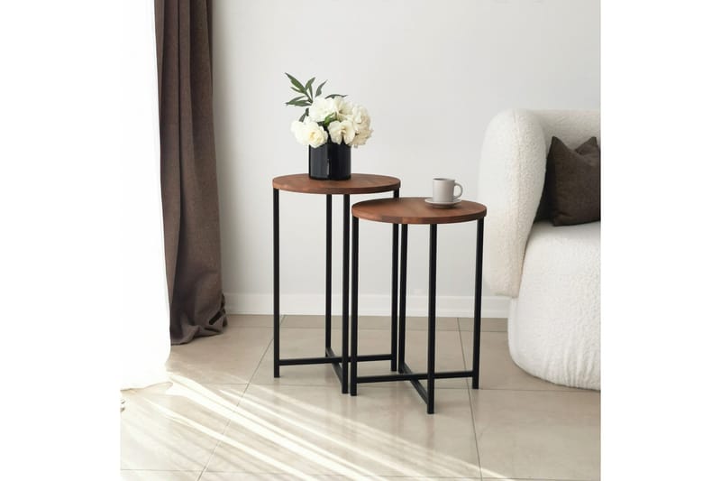 Mogue Soffbord 35x35x35 cm Runt - Ek - Möbler - Bord