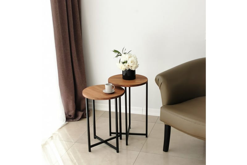 Mogue Soffbord 35x35x35 cm Runt - Ek - Möbler - Bord