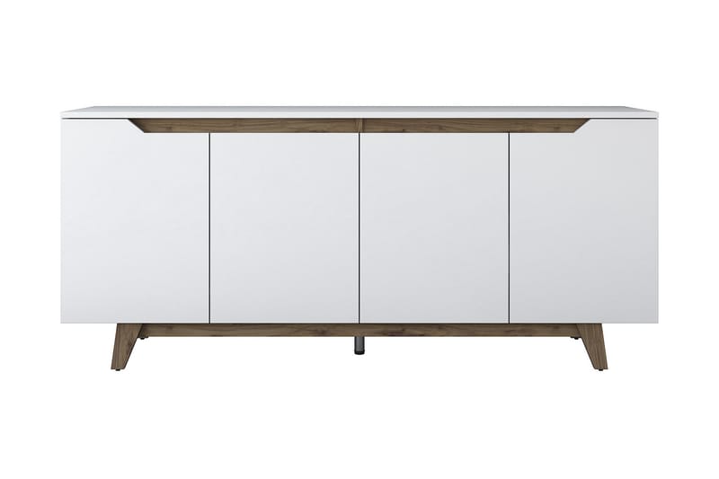 MORGAT Konsollbord 180 cm Vit/Mörkbrun - Bord - Avlastningsbord & konsolbord - Hallbord