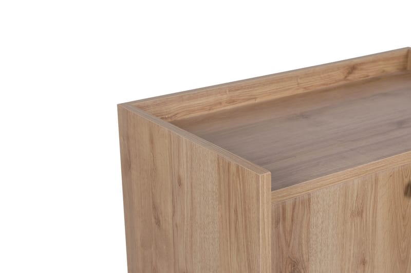 MORSHALL Sidobord 70 cm Natur/Svart - Möbler - Bord