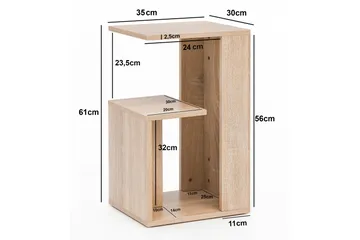 Moyinoluwa Sidobord 35 cm - Trä/natur - Möbler - Bord