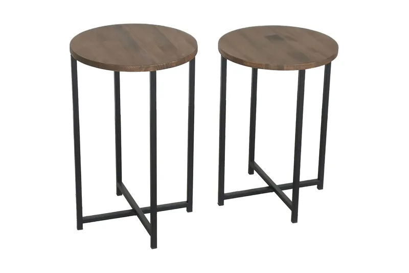 Mumondo Soffbord 35x35x35 cm Runt, Brun