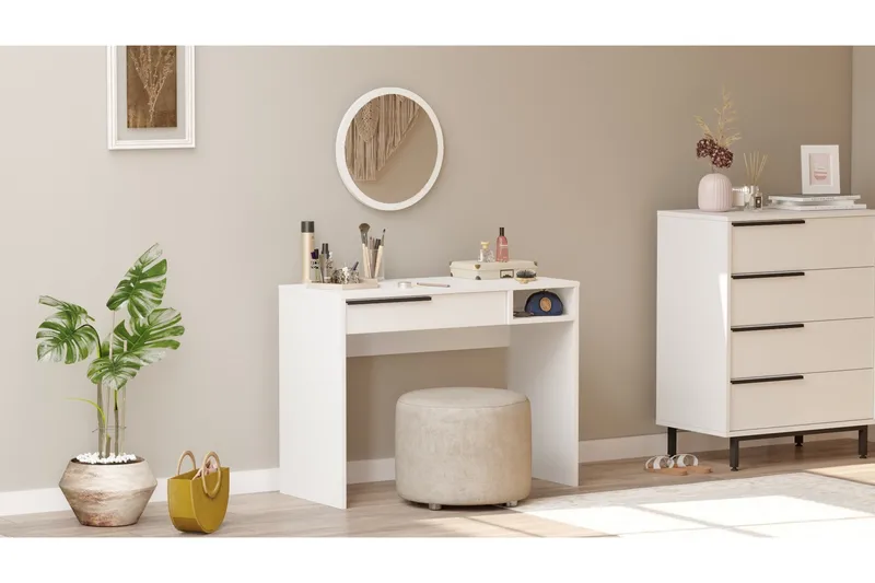 Naho Sminkbord 100 cm, Vit