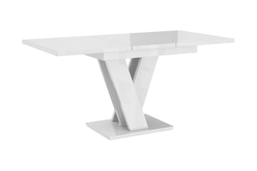 Nand Utdragbart Rektangulärt Matbord 120–160 cm i Trä - Vit|Beige - Möbler - Bord