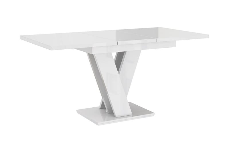 Nand Utdragbart Rektangulärt Matbord 120–160 cm i Trä - Vit|Beige - Möbler - Bord