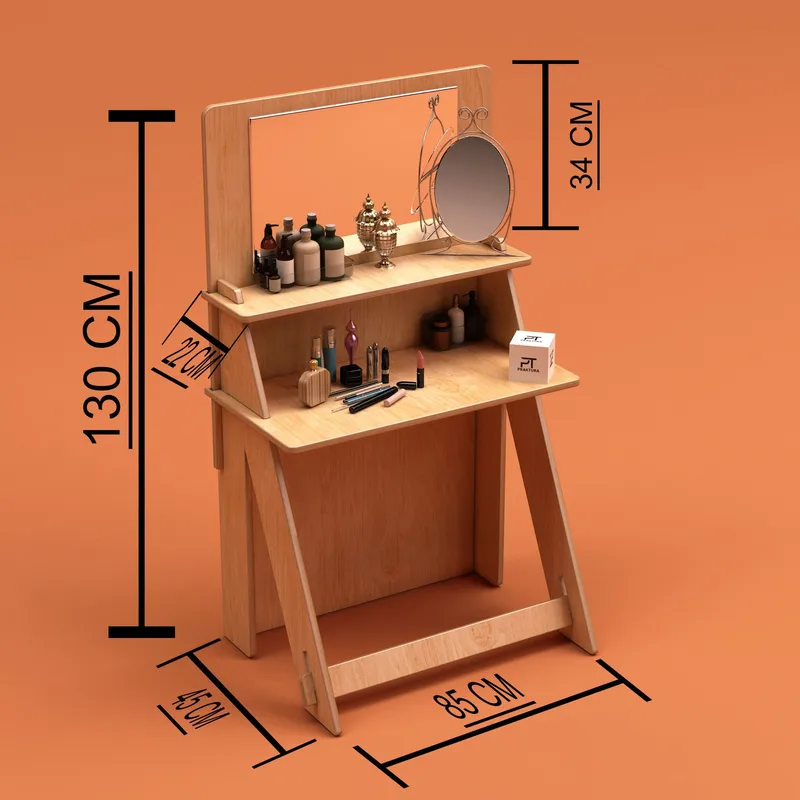 Norena Sminkbord 85 cm - Naturträ - Möbler - Bord