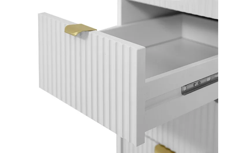 Novaj Sminkbord med lådor 120x55 cm - Svart / Mässing - Möbler - Bord