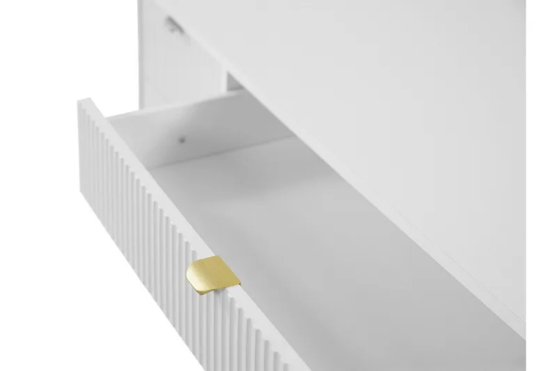 Novaj Sminkbord med lådor 120x55 cm - Svart / Mässing - Möbler - Bord