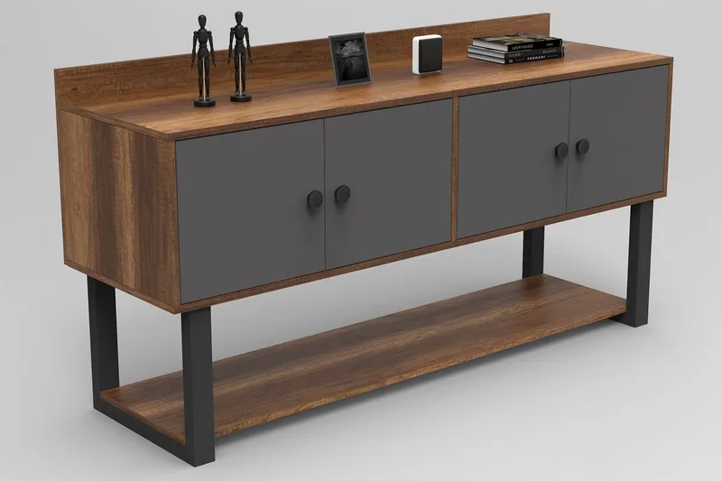 Numandro Avlastningsbord 180 cm - Teak/Antracit - Möbler - Bord