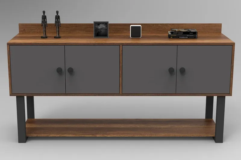 Numandro Avlastningsbord 180 cm - Teak/Antracit - Möbler - Bord