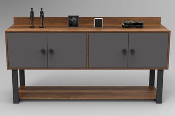 Numandro Avlastningsbord 180 cm - Teak/Antracit - Möbler - Bord