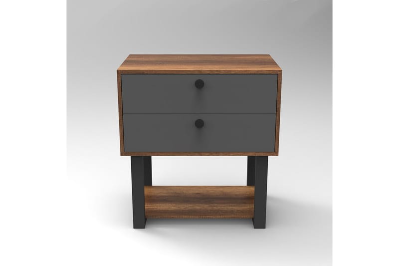 Numandro Sängbord 80 cm - Teak/Antracit - Möbler - Bord
