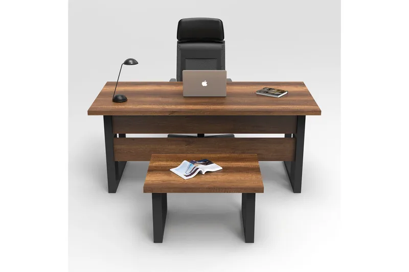 Numandro Skrivbord 180 cm - Teak/Antracit - Möbler - Bord