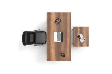 Numandro Skrivbord 180 cm - Teak/Antracit - Möbler - Bord