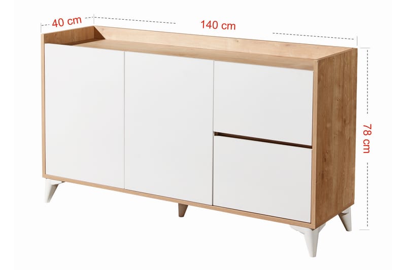 OBURUS Konsollbord 140x78 cm Blå - Möbler - Bord