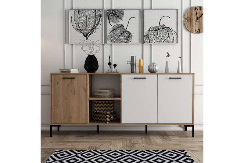 OBURUS Konsollbord 180x80 cm Brun - Möbler - Bord