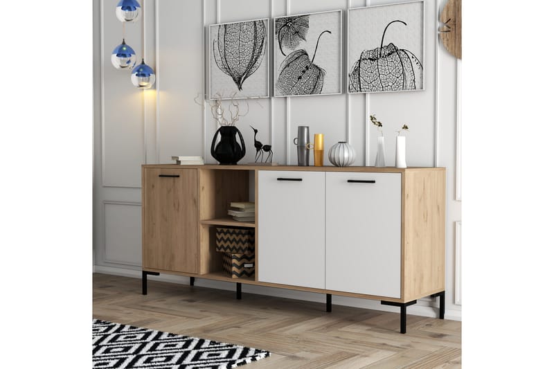 OBURUS Konsollbord 180x80 cm Brun - Möbler - Bord