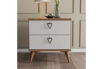 OBURUS Sängbord 52x55,1 cm Brun - Möbler - Bord