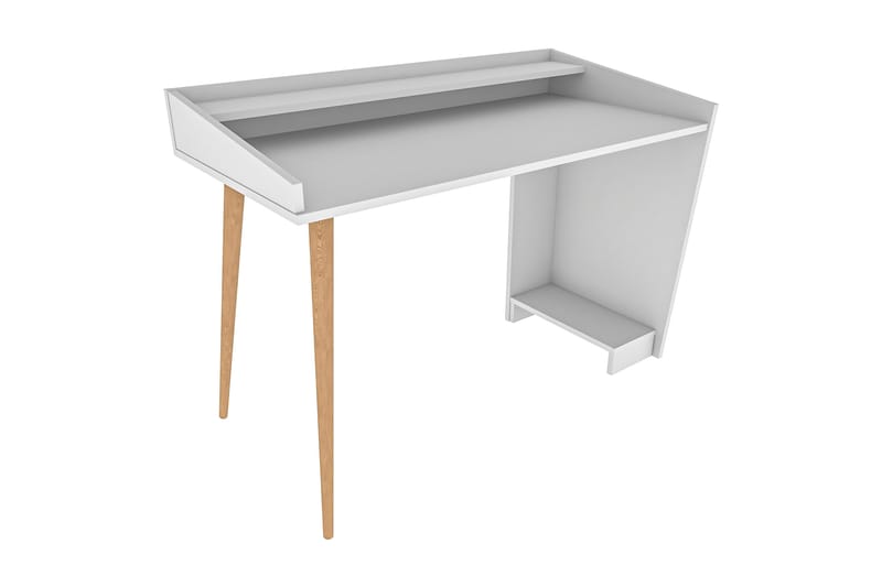 OBURUS Skrivbord 59x88,3x121,8 cm Vit - Möbler - Bord