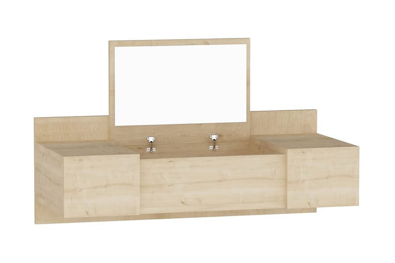 OBURUS Sminkbord 100 cm Blå/Natur - Bord - Sminkbord