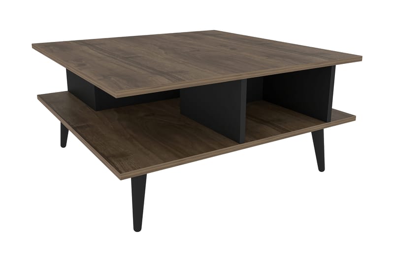 OBURUS Soffbord 89x44x89 cm Brun - Möbler - Bord