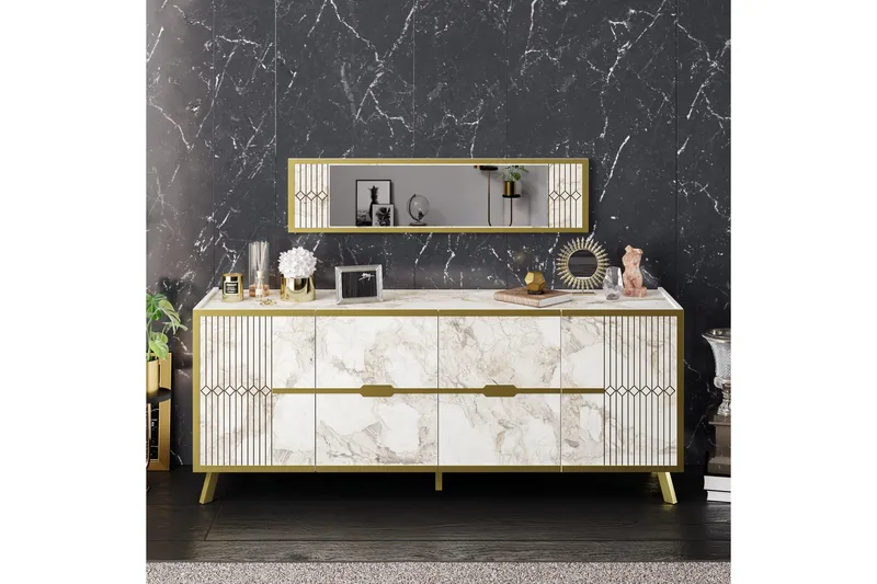 Ocotla Konsollbord 180 cm - Vit - Möbler - Bord