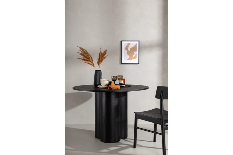 Olivia Matbord 110 cm Runt - Svart - Möbler - Bord