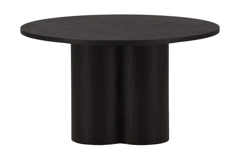 Olivia Soffbord 80 cm Runt, Svart