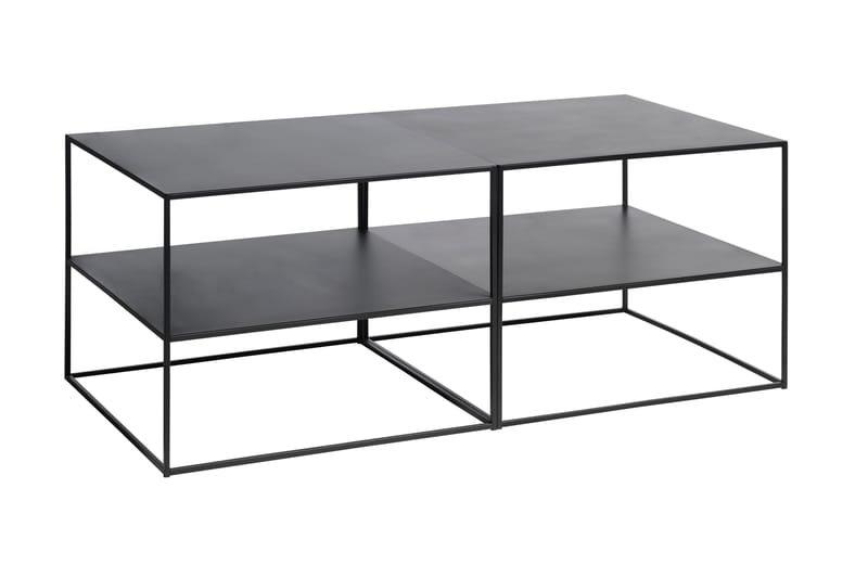 ONURA Avlastningsbord 65x65x50 cm Svart - Möbler - Bord