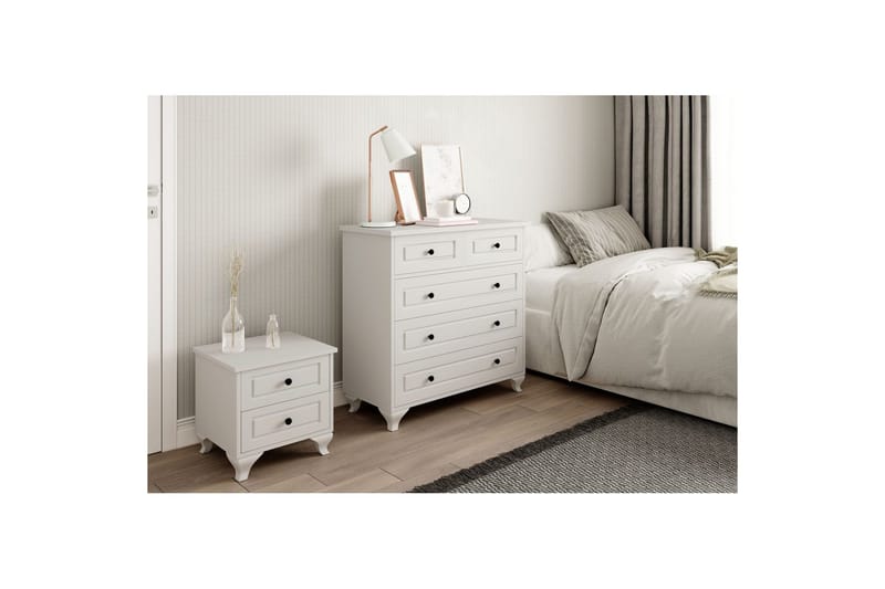 Orval Sminkbord 90 cm - Matt Vit - Möbler - Bord