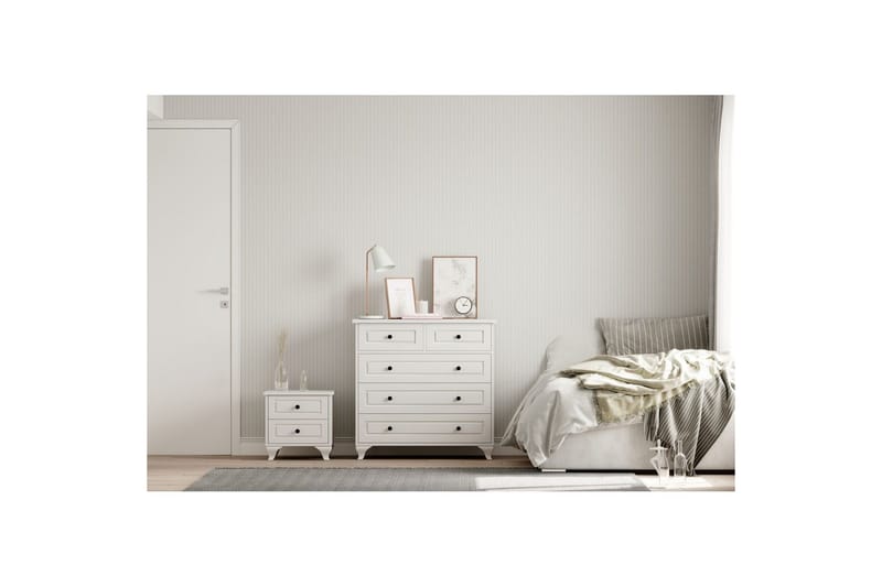 Orval Sminkbord 90 cm - Matt Vit - Möbler - Bord