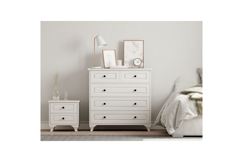 Orval Sminkbord 90 cm - Matt Vit - Möbler - Bord