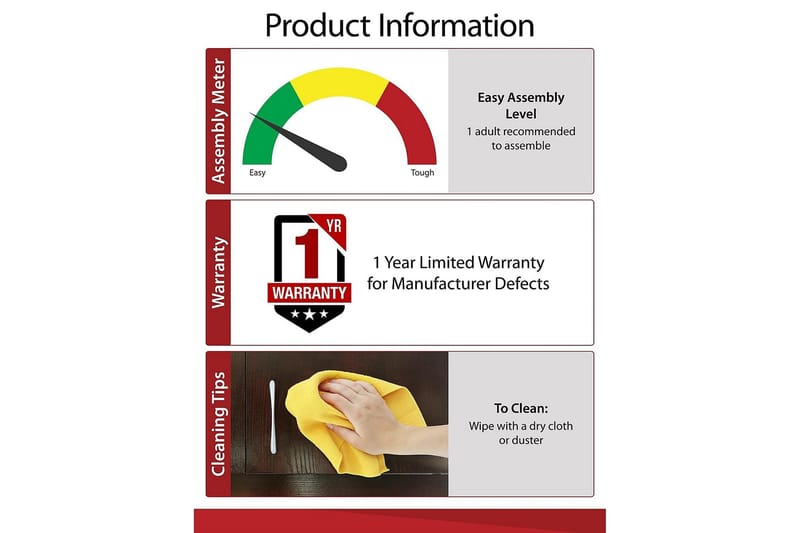 Owen Sidobord 50 cm Brun - Dorel Home - Möbler - Bord