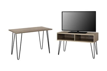Owen Skrivbord 102 cm Natur/Svart - Dorel Home - Möbler - Bord