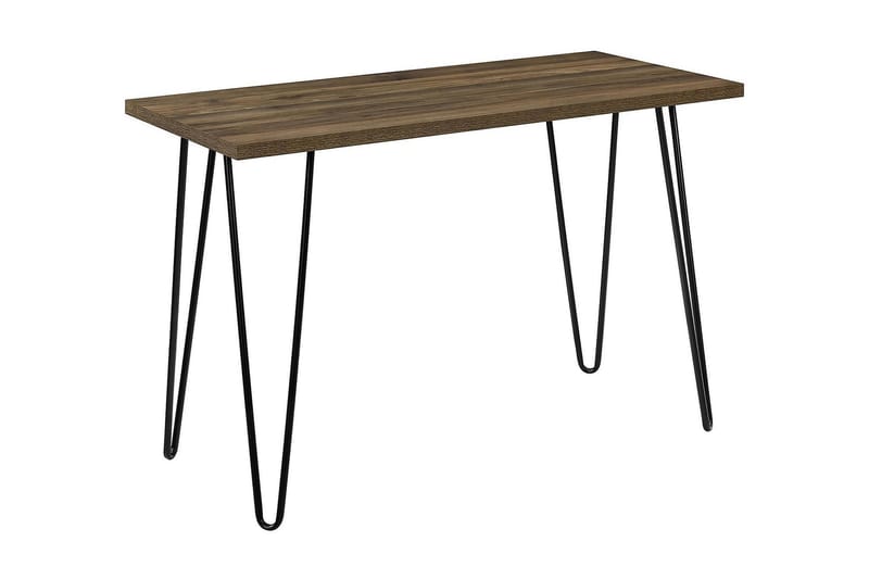 OWEN Skrivbord 102 cm Valnötsbrun/Svart - Dorel Home - Möbler - Bord