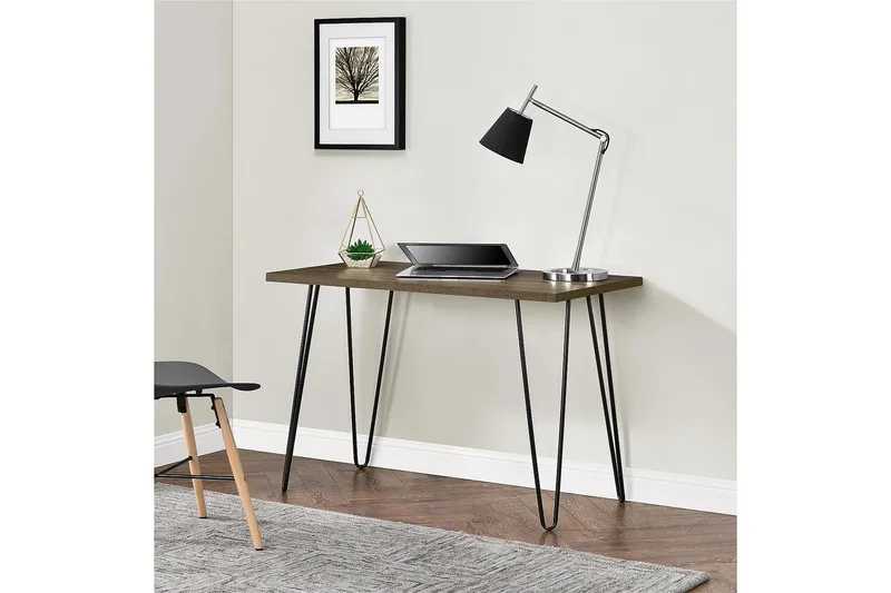 Owen Skrivbord 102 cm Valnötsbrun/Svart - Dorel Home - Möbler - Bord