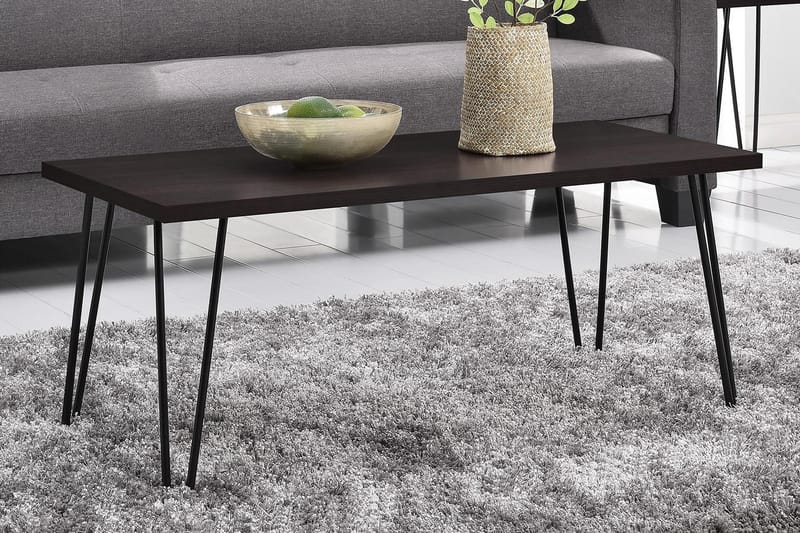 OWEN Soffbord 107 cm Espresso/Svart - Dorel Home - Möbler - Bord