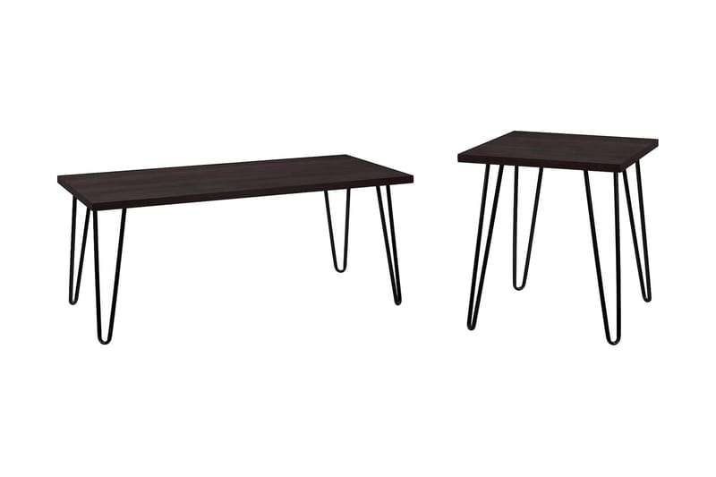 OWEN Soffbord 107 cm Espresso/Svart - Dorel Home - Möbler - Bord