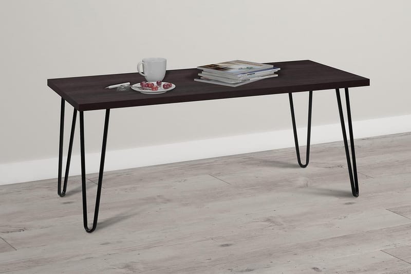 OWEN Soffbord 107 cm Espresso/Svart - Dorel Home - Möbler - Bord