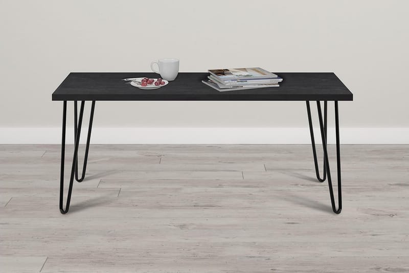OWEN Soffbord 107 cm Espresso/Svart - Dorel Home - Möbler - Bord