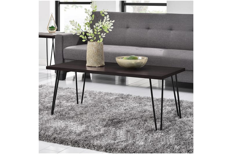 OWEN Soffbord 107 cm Espresso/Svart - Dorel Home - Möbler - Bord