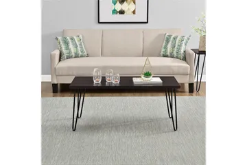 Owen Soffbord 107 cm Espresso/Svart - Dorel Home - Möbler - Bord